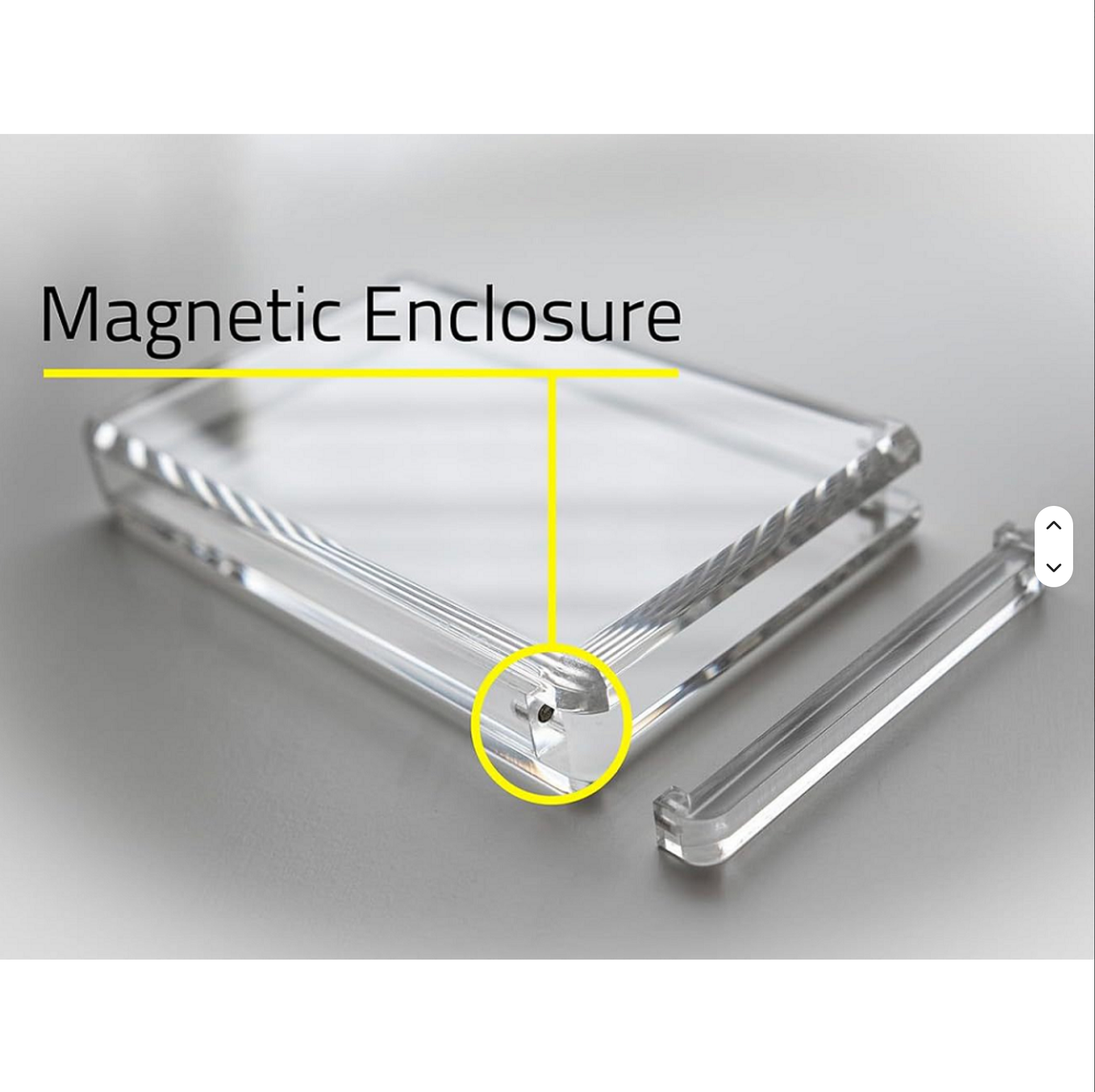 Magnetic Lid Acrylic Display Case for PSA Graded Cards UV Resistant Protector