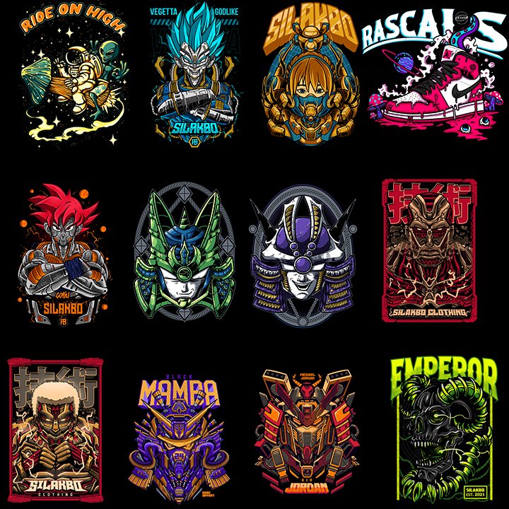 Assorted Designs vol.8 A4 Size Ready to Press