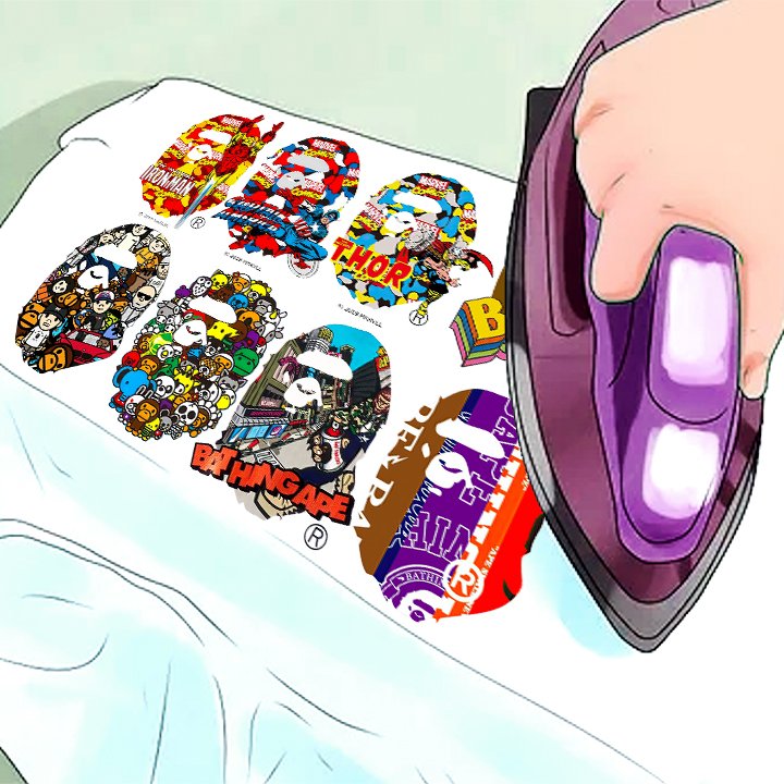 IRON ON Patches 009 Assorted Designs in A4 Sheet