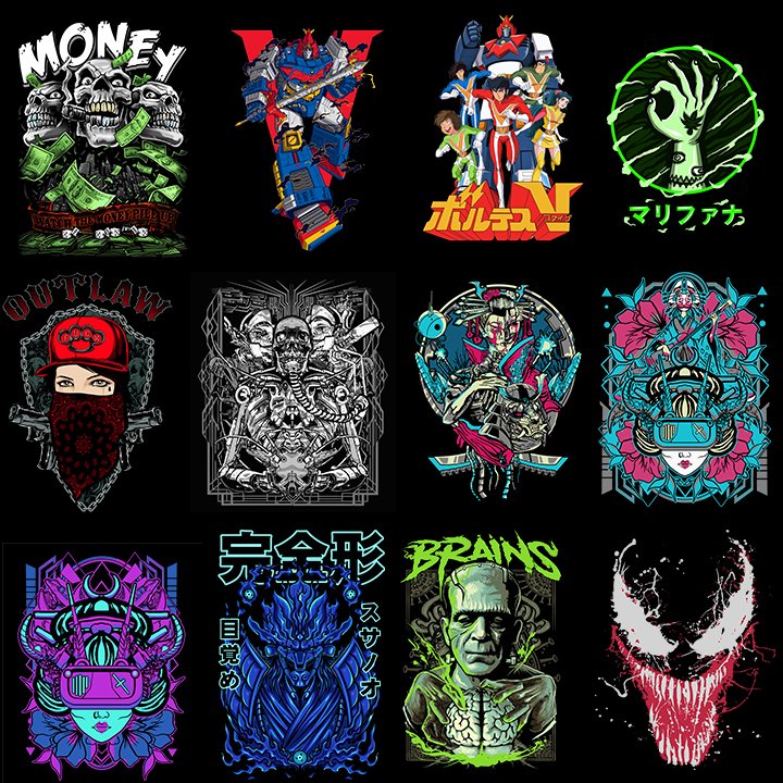 Assorted Designs vol.1 A4 Size Ready to Press