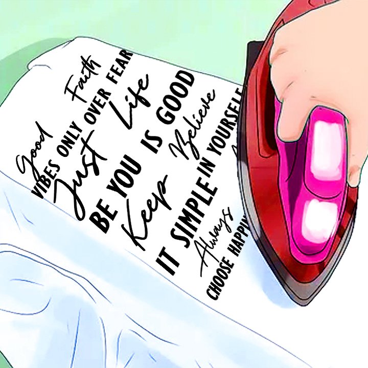 IRON ON Minimalist Designs vol.1 A4 sheet