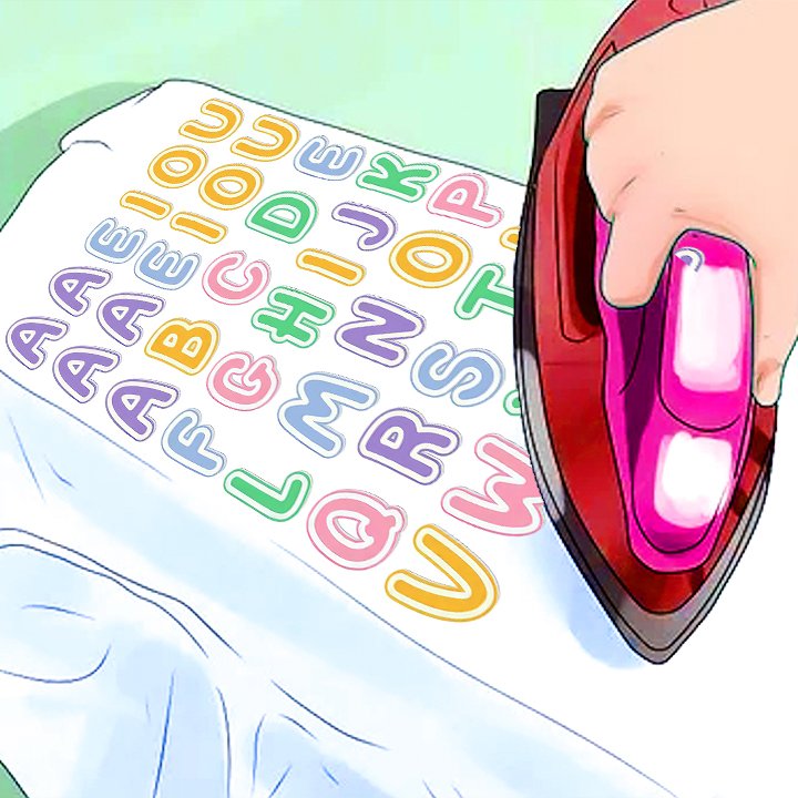 IRON ON Alphabet Designs vol.1 A4 sheet