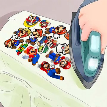 IRON ON Patches vol.2 Toons and Anime Designs in A4 sheet