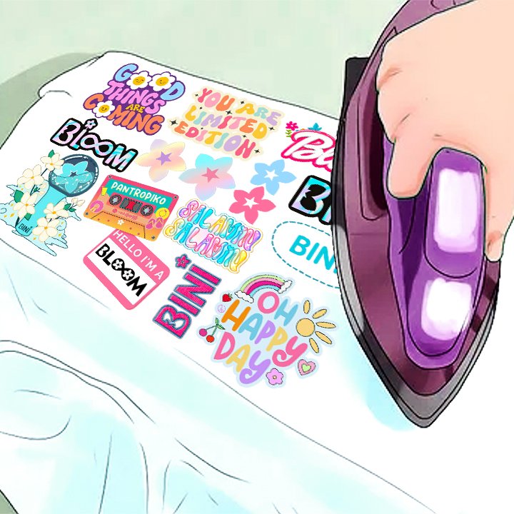 IRON ON Patches 010 Assorted Designs in A4 Sheet