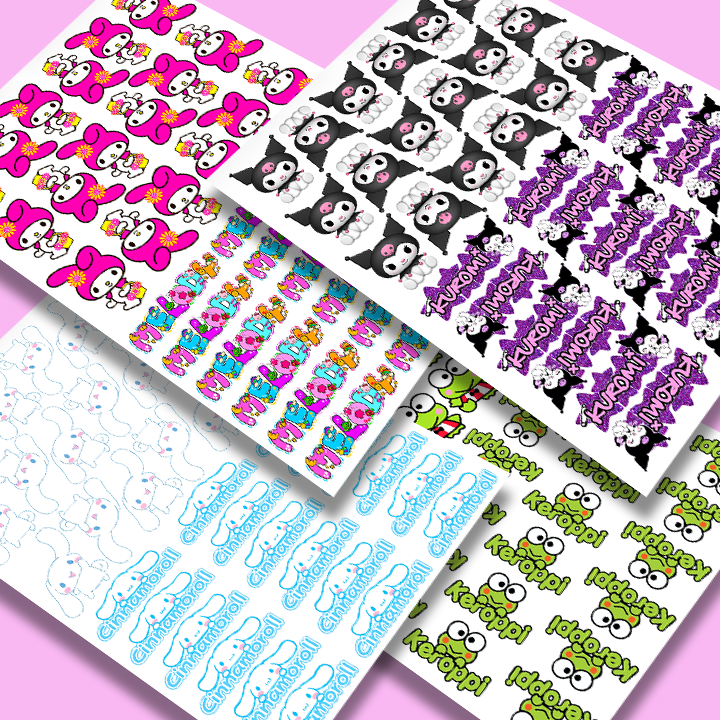 IRON ON - Fit for 4cm Ribbon or Lace Designs vol 1