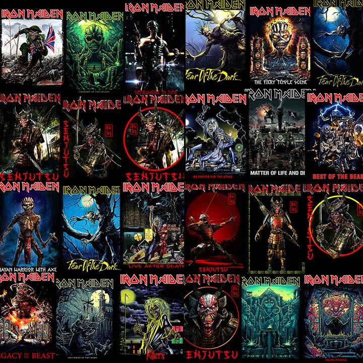 IRON MAIDEN Designs vol.1 Halftone Prints A3 size