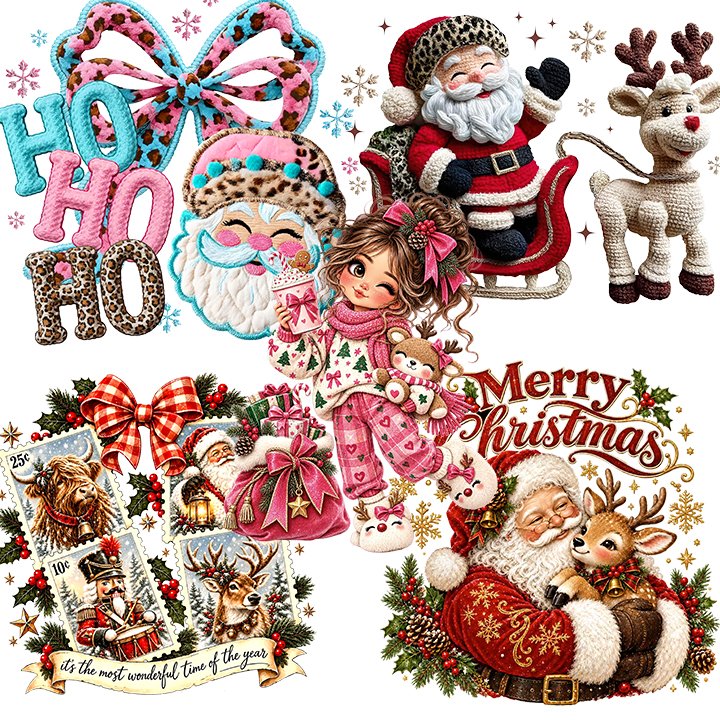 IRON ON - Christmas Designs vol. 1 A4 size 
