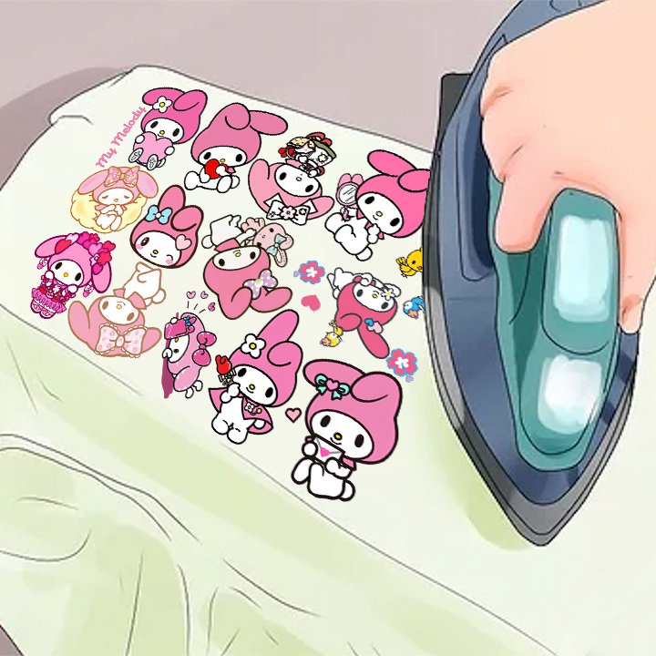 IRON ON Patches vol.5 Toons and Anime Designs in A4 sheet