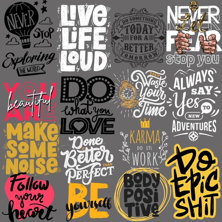 WORDS Designs vol.1 A4 size