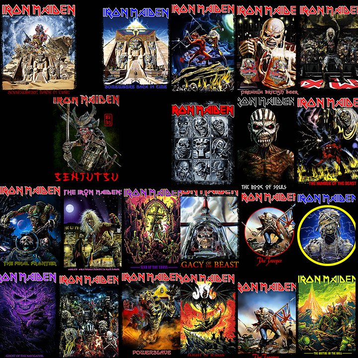 IRON MAIDEN Designs vol.2 Halftone Prints A3 size